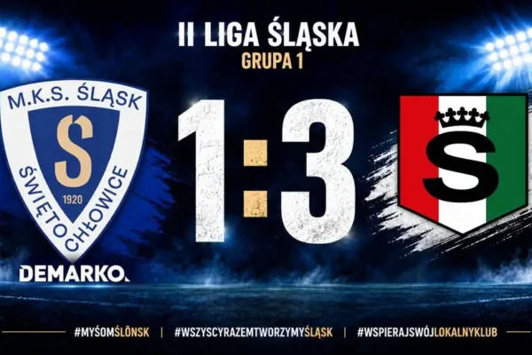 MKS Śląsk DEMARKO Świętochłowice przegrywa z Sarmacją Będzin 1:3