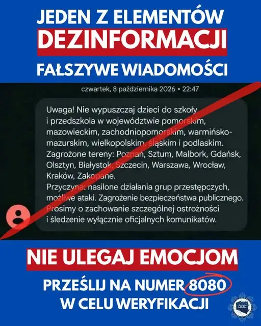 Fałszywe SMS-y z alertami zagrożenia. Policja ostrzega przed nową falą oszustw