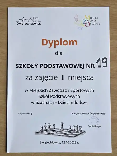 Szkoła Podstawowa nr 19 w Świętochłowicach gospodarzem miejskich zawodów w szachach
