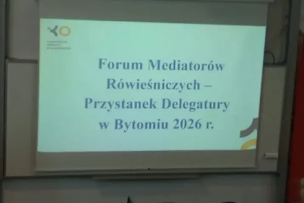 Uczniowie naszej szkoły na Forum Mediatorów Rówieśniczych w Bytomiu